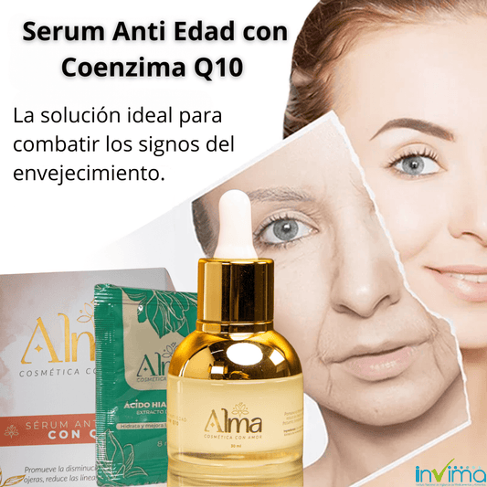 Alma Radiance®: Serum Anti Edad con Coenzima Q10 + Muestra Gratis de Ácido Hialurónico